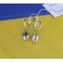 Серьги кофейное зерно Maxi Silver 9222