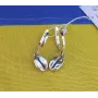 Серьги кофейное зерно Maxi Silver 9222