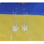 Серьги протяжки герб Украины Maxi Silver 9221