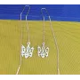 Серьги протяжки герб Украины Maxi Silver 9221