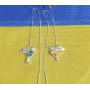 Серьги протяжки колибри Maxi Silver 9219