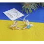Пусеты колибри Maxi Silver 9218