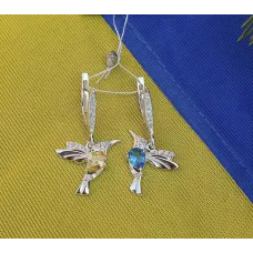 Сережки колибри Maxi Silver 9215 Сережки колибри Maxi Silver 9215