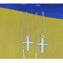 Серьги протяжки с крестики Maxi Silver 9197