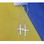 Серьги протяжки с крестики Maxi Silver 9197