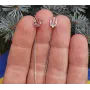 Серьги протяжки с гербом Украины Maxi Silver 9193