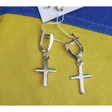 Серьги кресты из Maxi Silver 9191