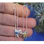Серьги колибри протяжки Maxi Silver 9183