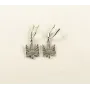 Сережки сокол тризуб Maxi Silver 9180
