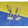 Сережки сокол тризуб Maxi Silver 9180