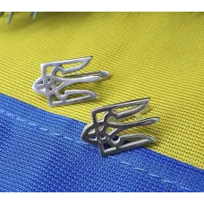 Сережки герб Украины Maxi Silver 9161