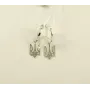 Серьги с тризубом Maxi Silver 9159