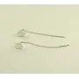 Сережки протяжки с гербом Maxi Silver 9158