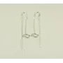 Сережки протяжки с картой Украины Maxi Silver 9150