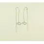 Сережки протяжки с картой Украины Maxi Silver 9150