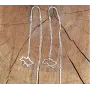 Сережки протяжки с картой Украины Maxi Silver 9150