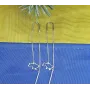 Сережки протяжки с картой Украины Maxi Silver 9150