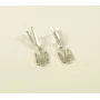 Серьги тризуб Maxi Silver 9146