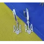 Серьги тризуб Maxi Silver 9146