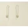 Сережки протяжки с гербом Украины Maxi Silver 9132
