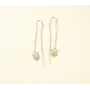 Сережки протяжки с гербом Украины Maxi Silver 9132
