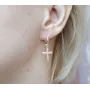 Серьги крестики Maxi Silver 9126