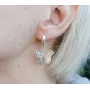 Серьги с бабочками Maxi Silver 9109