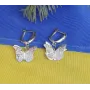 Серьги с бабочками Maxi Silver 9109