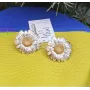 Серьги ромашка Maxi Silver 9076