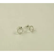 Пусеты круг Maxi Silver 8923