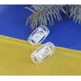 Серьги Нефертити Maxi Silver 8890