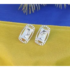 Серьги Нефертити Maxi Silver 8890