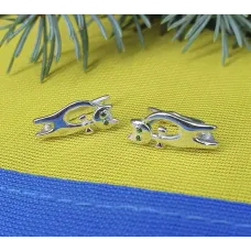 Серьги котики Maxi Silver 8886