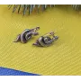 Серьги в виде змеи Maxi Silver 8885