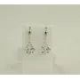 Серьги с квадратными камнями Maxi Silver 8817