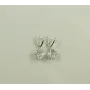 Серьги с квадратными камнями Maxi Silver 8817