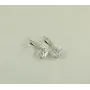 Серьги с квадратными камнями Maxi Silver 8817