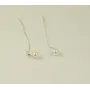 Серьги протяжки с жемчугом Maxi Silver 8786