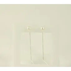 Серьги протяжки с жемчугом Maxi Silver 8786