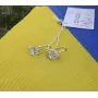 Детские серьги на французском замке Maxi Silver 8782