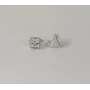 Серьги с квадратным белым камнем Maxi Silver 7932/1