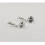 Серьги висюльки с белыми камнями Maxi Silver 7938/2