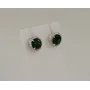 Сережки с зелеными камнями Maxi Silver 7955/1