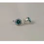 Сережки с голубыми камнями Maxi Silver 7955/2