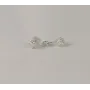 Пусеты в наличии с белыми камнями Maxi Silver 7956/1