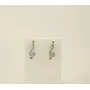 Серьги скрипичный ключ Maxi Silver 8748