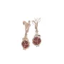 Серьги гранат Maxi Silver 8747