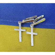 Серьги крестики Maxi Silver 8732