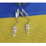 Сережки гимнастки Maxi Silver 8626
