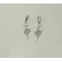 Серьги гимнастки Maxi Silver 8625